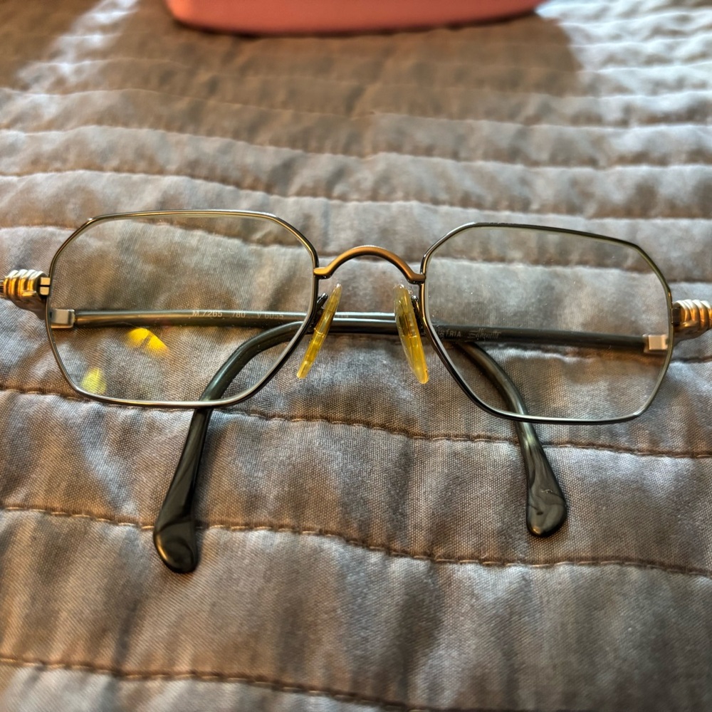 Silhouette Steampunk Eyeglass Frames M7265 /80 6055 Sz 50-19-135 Vtg90s